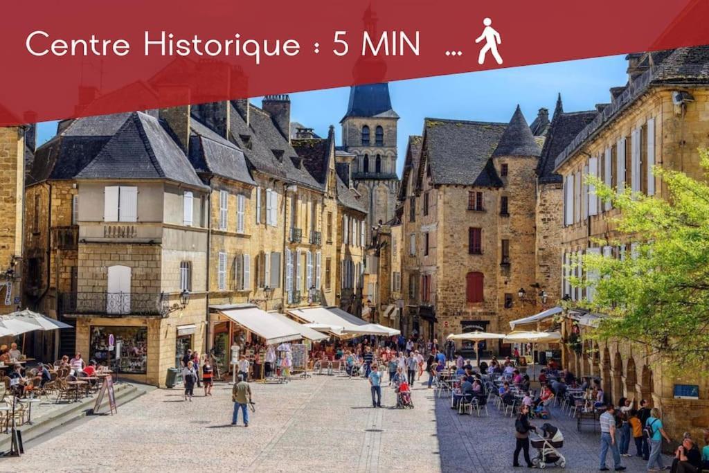Le Spicy 2 Minutes Centre Historique Parking Lägenhet Sarlat-la-Canéda Exteriör bild